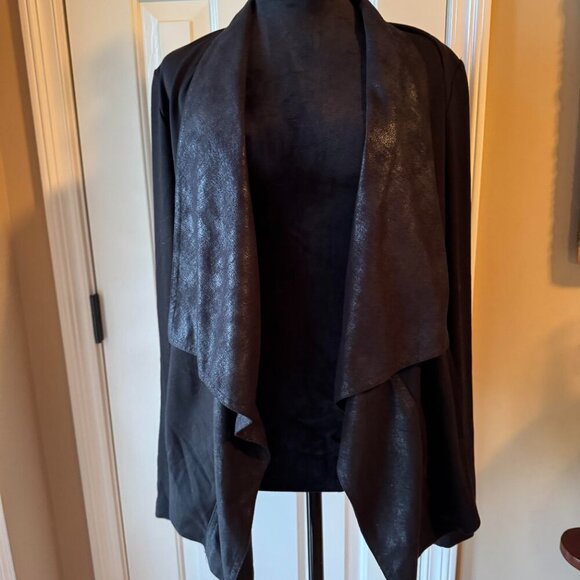 CAbi Women's Black Drape Cardigan Jacket - Picture 3 of 7